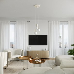 Stolná lampa Halo, 1x biele sklenené tienidlo, be