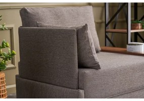 Rohové kreslo TULA, ľavé, hnedé