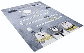 Detský koberec s motívom zvieratiek a cesty Šírka: 80 cm | Dĺžka: 150 cm