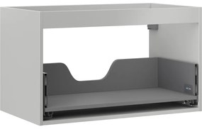 Mexen Box-A, závesná skrinka 80 cm, 1 zásuvka, sivá matná, 91AX0-0800-470-1-62