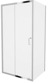 Mexen Apia, sprchový kút s posuvnými dverami 145 (dvere) x 90 (stena) cm, 6mm číre sklo, chrómový profil, 840-145-090-01-00