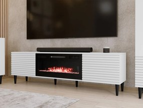 TV skrinka s krbom Sorleto 2K EF, Farby: čierna