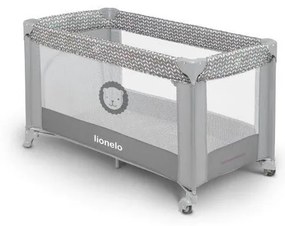 Lionelo - Cestovná postieľka STEFI šedá