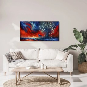 Obraz magický strom života s koňom