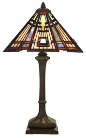 Stolová lampa Classic Craftsman v dizajne Tiffany
