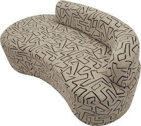 Béžová pohovka z textílie buklé 176 cm Nairobi – Mauro Ferretti