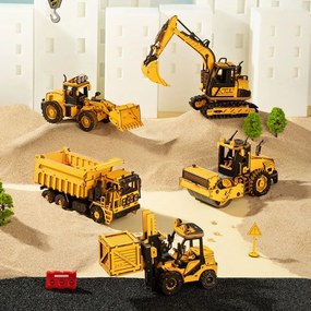 Robotime Rokr 3D dřevěné puzzle Nákladní auto - sklápěč 225 ks