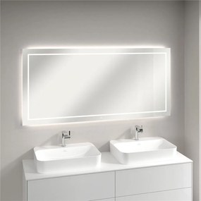 VILLEROY &amp; BOCH Finion zrkadlo s LED osvetlením (so stenovými svietidlami a Bluetooth pripojením), 1600 x 45 x 750 mm, G6101600