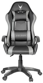 Herná stolička VARR Zolder čierna/šedá