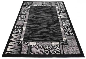 Kusový koberec PP Petro čierny 80x150cm