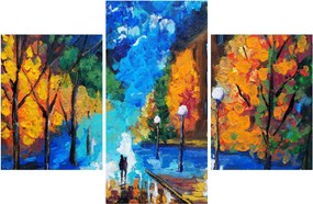 Obraz - Milenci, Pointilizmus (90x60 cm)