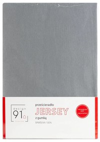 JERSEY PRESTIERADLO 140X200 CM, VÝŠKA 30 CM SIVÉ