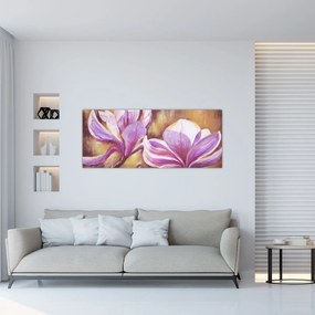 Obraz - Kvety magnólie (120x50 cm)