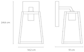 Lucide 29828/01/30 - Vonkajšie nástenné svietidlo MATSLOT 1xE27/40W/230V IP23