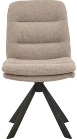 Otočná jídelní židle Dean béžová/černá