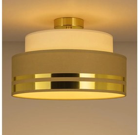 Stropné svietidlo TAMI 1xE27/60W/230V pr. 40 cm béžová/hnedá/zlatá