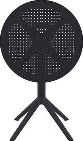 Skladací stôl Sky round - čierna