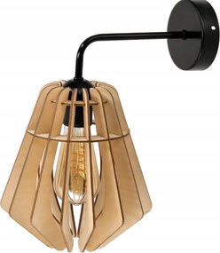 Nástenné LED svietidlo 1x E27 LOFT edison drevené