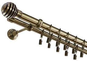 Garniž 240cm II luka fi 25 starožitné zlato