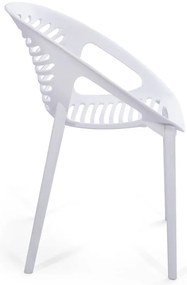 Súprava 4 bielych jedálenských stoličiek Jaanna a prírodného stola Marienlist - Bonami Essentials