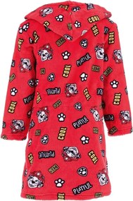 Detský / chlapčenský coral fleece župan s kapucňou Paw Patrol - Marshall, EU 98 Červená