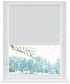 Dekodum Klasická mini roleta v bielej kazete, farba látky Biela Šířka (cm): 57, Dĺžka (cm): 150, Strana mechanizmu: Práva