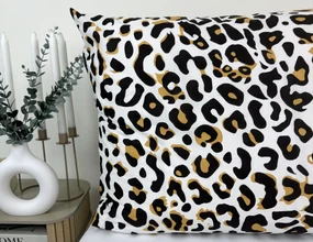 Obliečka na vankúš Leopard 70x90 cm – animal print, 100 % bavlna, zips