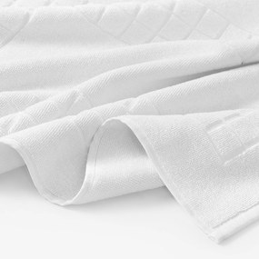 Goldea kúpeľňová froté predložka mozaika – biela 50 x 70 cm