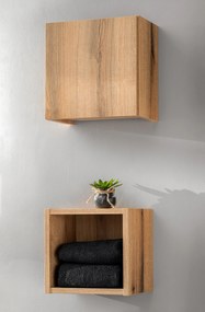 Comad Kúpeľňová skrinka závesná horná Qubik Nova Oak 26 dub coast evoke