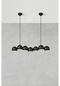 Čierne závesné svietidlo s kovovým tienidlom Cupolo – Markslöjd