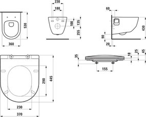 Závesné WC + WC sedátko PRO + tlačidlo DUAL LIS + podomietkový modul + podložka