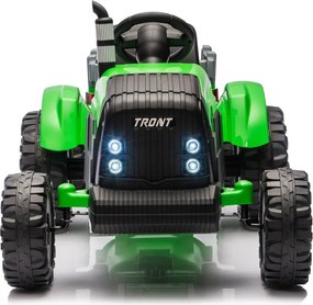 LEAN CARS CH9959B Batériový ťahač s prívesom svetlozelený 24V