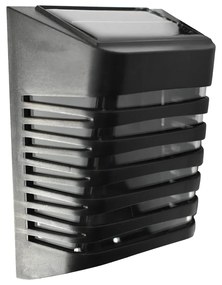 Ecolamp Exteriérové solárne nástenné LED svietidlo Strip, 1x LED 0,12w, čierna
