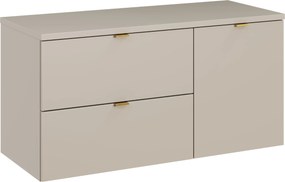 Comad Kúpeľňová skrinka pod umývadlo na dosku s košom na bielizeň set Dalia Cashmere 100 kašmír