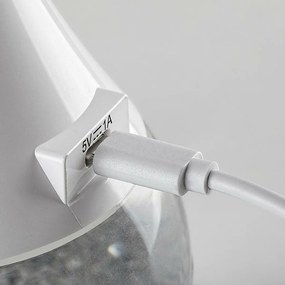 Rabalux 74248 funkčná a dekoratívna stolná LED lampa s glitrami Vivter, 4W, 2200lm, IP20