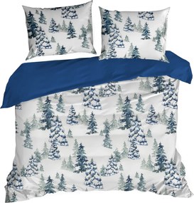 VIANOČNÉ RENFORCÉ OBLIEČKY NATAL 140X200 CM, 1 KS 70X80 CM VZOROVANÉ