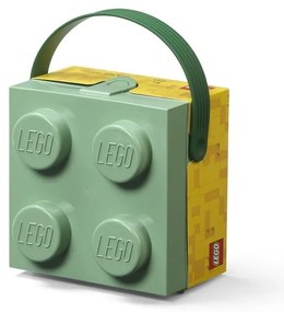 Svetlozelený úložný box s rukoväťou LEGO®