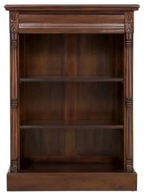 furniture-nabytek.cz - Masívna knižnica Cambridge II z mahagónu, lakovaná, hnedá – 85×36×120 cm