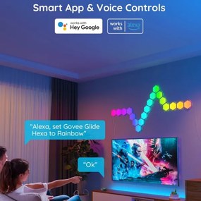 Govee LED RGB stmievateľný panel 36W 230V Wi-Fi