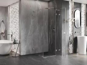 Mexen Lunar L, 1-krídlový sprchový kút, pravý, 70 x 70 cm, 8mm číre sklo, chrómový profil, 834L-070-070-01-00-P