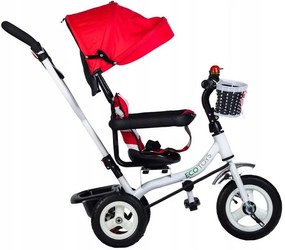 Eco Toys Trojkolka červená s otačaním sedadla