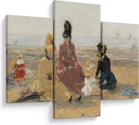 Obraz - Eugène Boudin, On the Beach, Trouville, reprodukcia (90x60 cm)