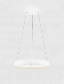 LED stmievateľný biela dizajnový luster Ormi 45