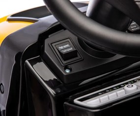 Elektrický traktor s prívesom Farmer žltý