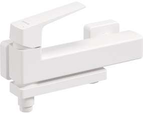 Deante Blur, nástenná vaňová batéria s otočným výtokom, 150 mm, biela matná, DEA-BQL_A12M