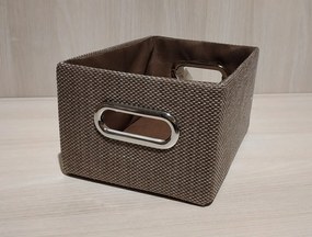 Úložný kôš 25x12x17 cm, hnedý