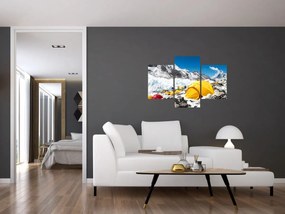Obraz - Kempovanie v horách (90x60 cm)