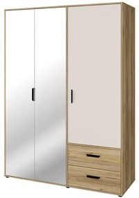 Skriňa Mokkaro Moks837-M802 1d2lud2sz Piesok/Dub Mauvella