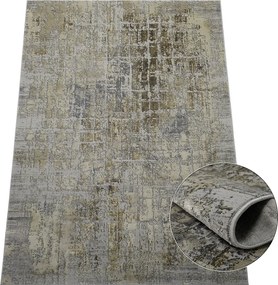 Koberec Deluxe 9095 béžový – obdĺžnikový s jemným vzorom Rozmer: 60x100 cm