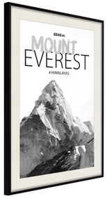 Artgeist Plagát - Mount Everest [Poster] Veľkosť: 40x60, Verzia: Zlatý rám s passe-partout